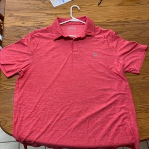 Salmon Izod Golf shirt with Stretch - Large